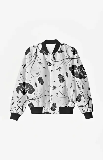 Floral Allure Bomber Jacket
