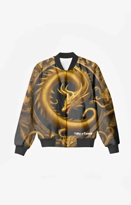 Gilded Guardian Bomber Jacket